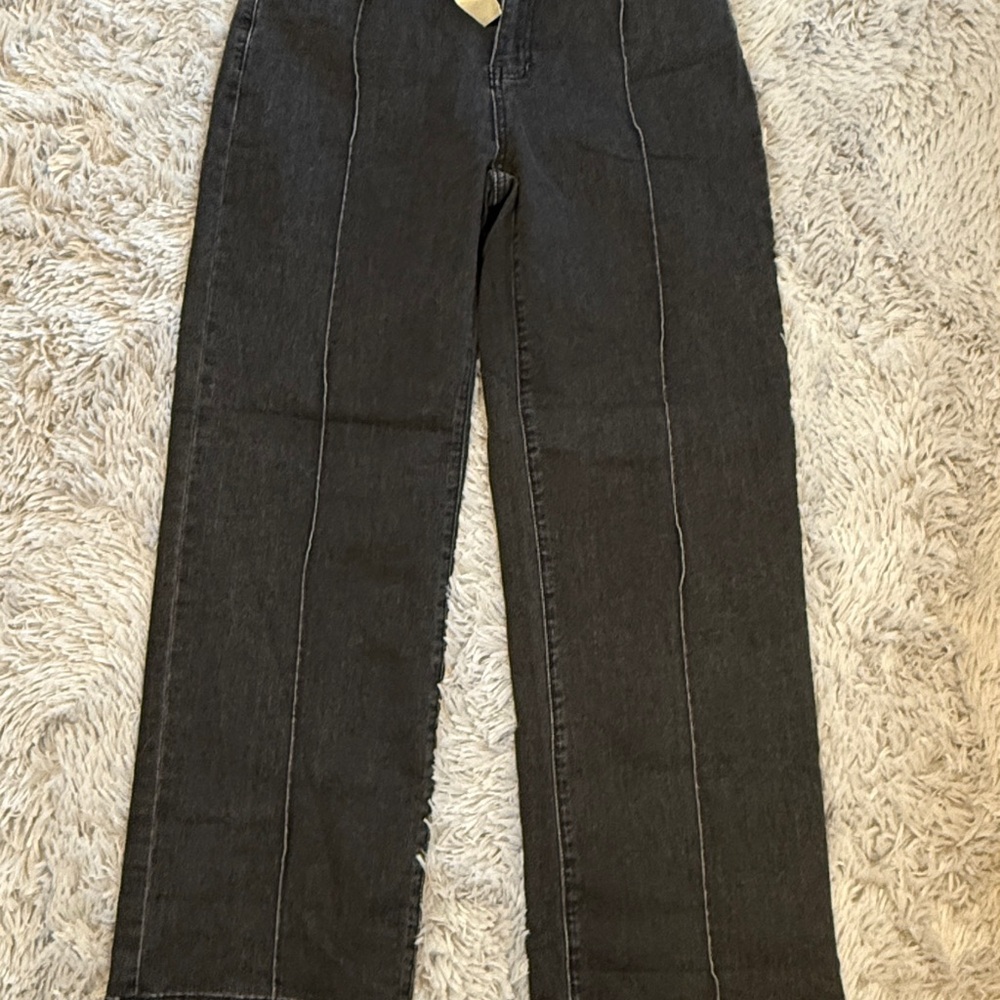 luvamia‎ Wide Leg Jeans High Waist Straight Leg Baggy Trouser Jeans - Picture 3 of 7